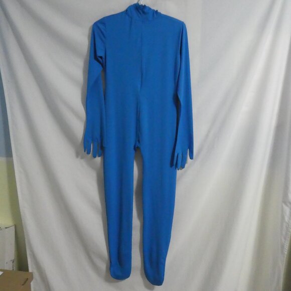 Blue Man Jumpsuit | large 12-14 years | Spandex Second Skin Full Bodysuit - Picture 2 of 13